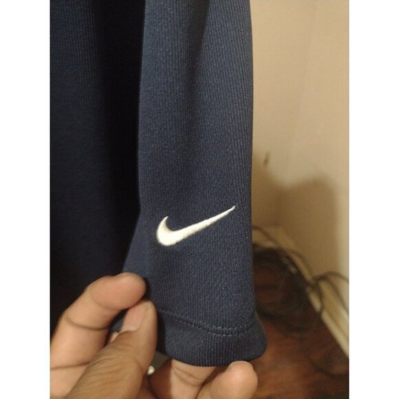NWT New Nike Dri Fit Short Sleeve Polo Shirt Golf 2XL Navy Blue Polyester - Picture 7 of 13